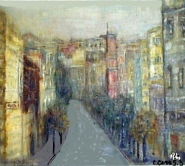 Calle Victorino Lastarria - CamusArt-Original Oleo